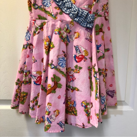 Girls Handmade Wraparound Nostalgic Dress - Picture 3 of 12
